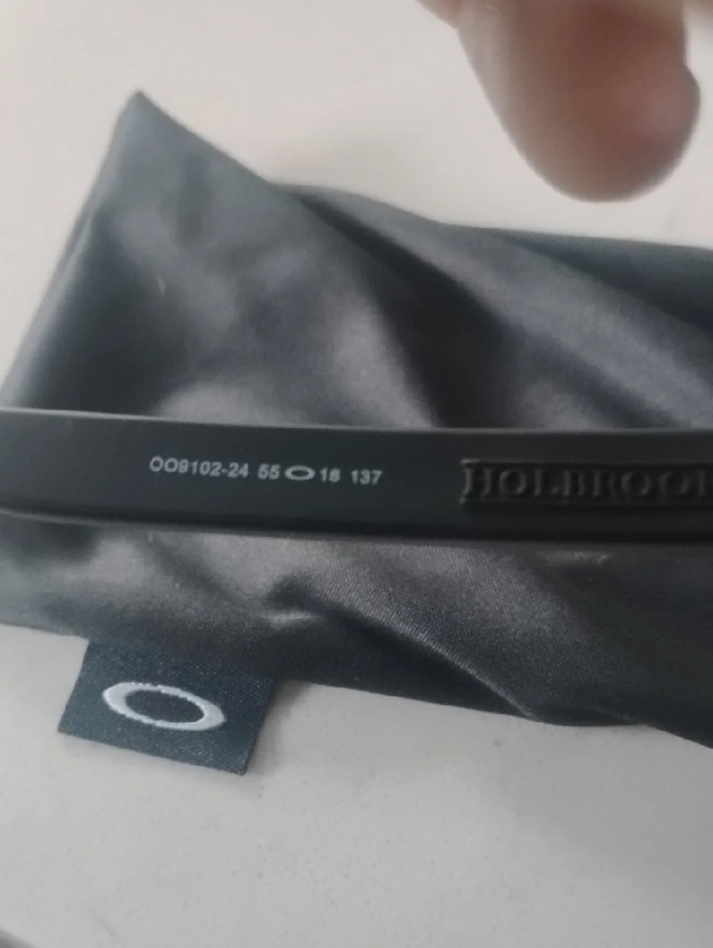 Oakley Black Frame Holbrook Sunglasses with Purple Mirror Lenses